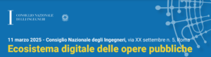 Evento “Ecosistema digitale delle opere pubbliche”