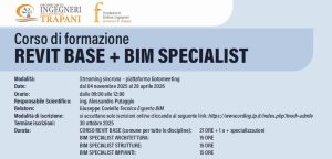 Al via i corsi BIM dell’Ordine di Trapani