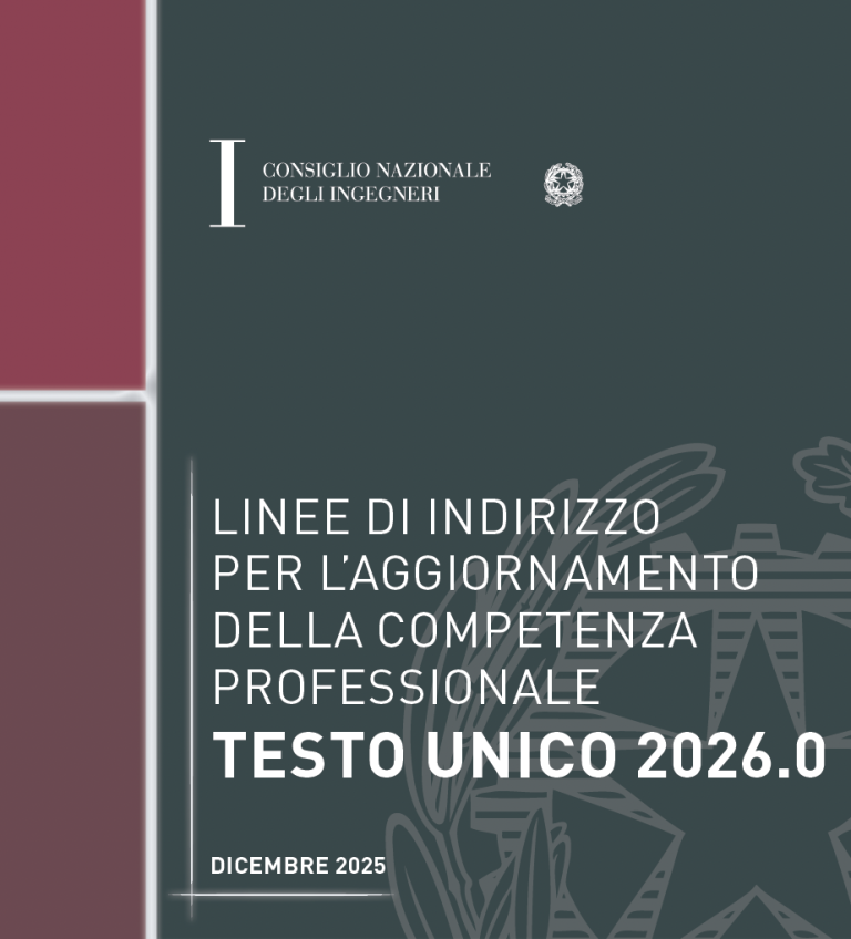 Approvate dal CNI le “Linee di indirizzo per l’aggiornamento della ...