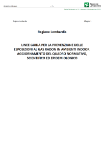 Linee guida per la prevenzione delle esposizioni al gas radon in ambienti indoor
