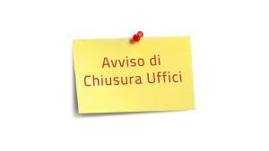 Chiusura estiva degli uffici