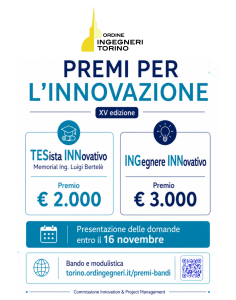 Al via le candidature per i Premi “INGegnere INNovativo” e “TESista INNovativo” 2026